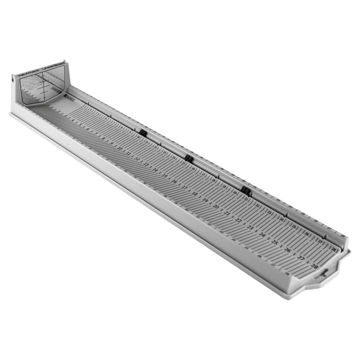 LeaderBoard - 28" Measuring Board with Built-In Identifier Holders and Cull Tabs, Overcast Grey YakAttack 