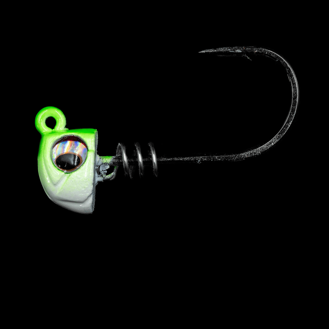 NLBN - 3" Jig Heads NLBN Limesider 1/4oz 