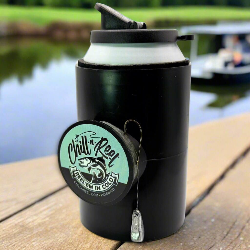 Original Chill-N-Reel Fishing Reel Chill-N-Reel® Spill Guard Included Black 