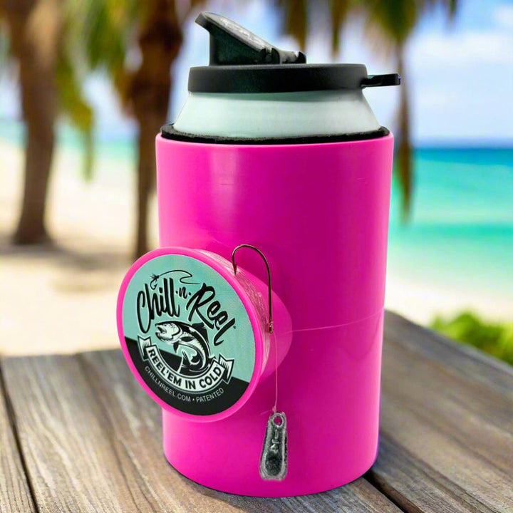 Original Chill-N-Reel Fishing Reel Chill-N-Reel® Spill Guard Included Pink 