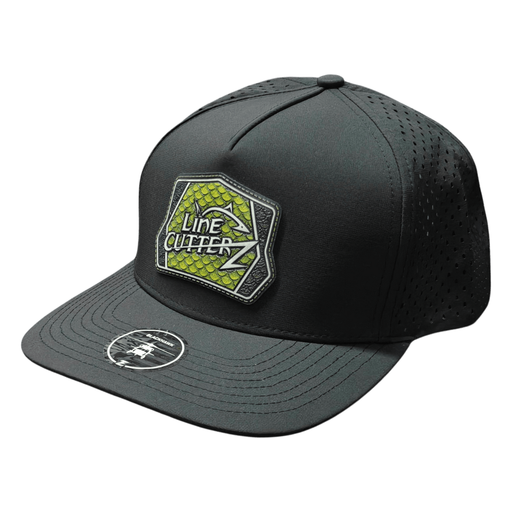 Line Cutterz Performance Snapback Hat Hats Line Cutterz Black 