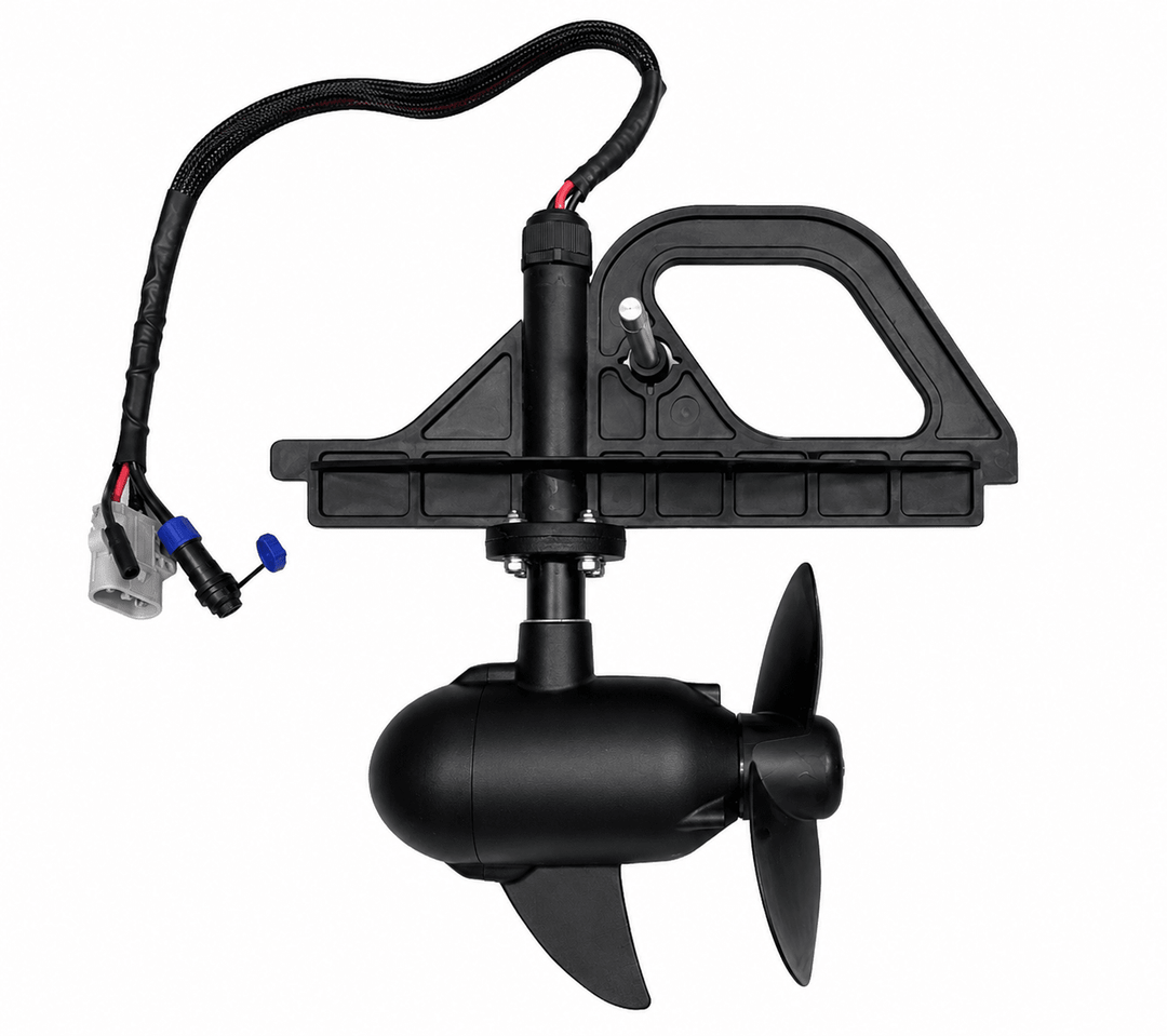 Pro Fish Gear Drop-In Electric Pod Motor System – 12V/24V Hand Throttle Motor for Fin Stalker & Fin Finder Kayaks Line Cutterz 