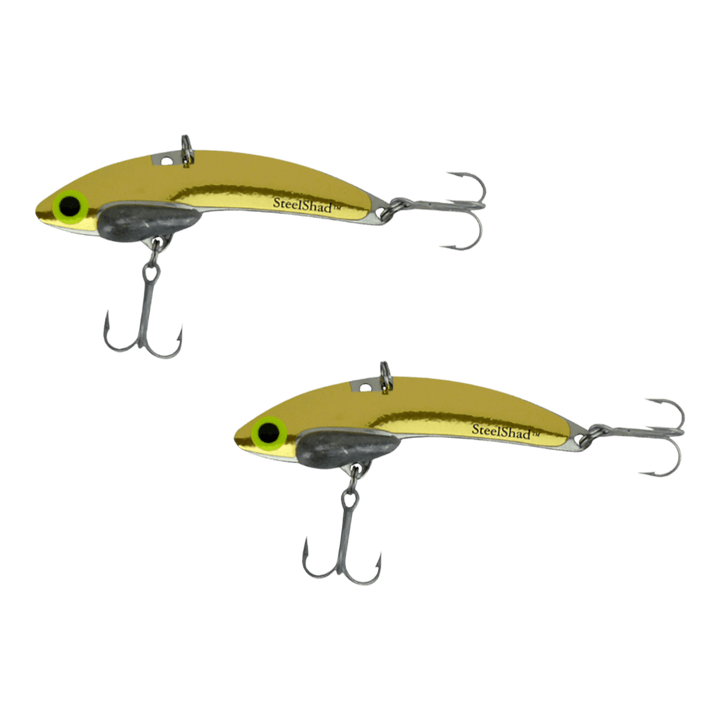 SteelShad Mini Blade Bait 2pk SteelShad Gold 