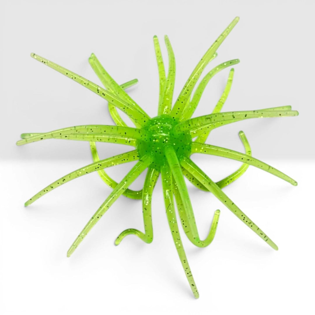 Pro Fish Gear Urchin Soft Plastic Bass Baits – Bass Buffet Collection Line Cutterz Sour Apple 