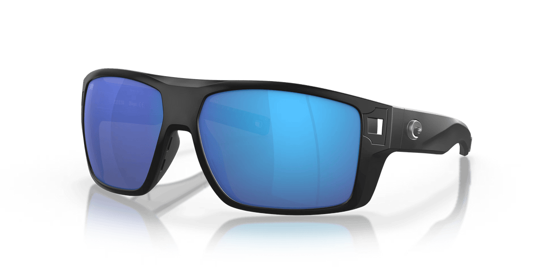 Costa Polarized Sunglasses Accessories Costa Del Mar Diego Matte Black Blue Mirror Polarized Glass