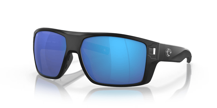 Costa Polarized Sunglasses Accessories Costa Del Mar Diego Matte Black Blue Mirror Polarized Glass