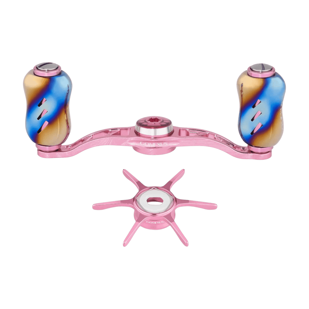 Gomexus Aluminum Handle for Baitcasting Reel with Star Drag Kit BDH90 Gomexus Flame Pink 7x4mm 