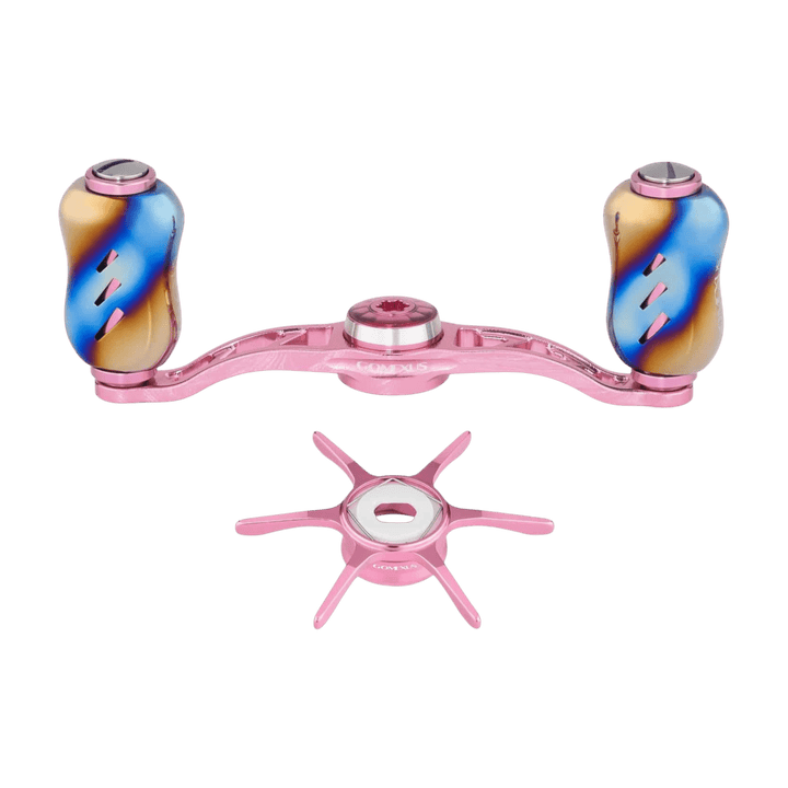 Gomexus Aluminum Handle for Baitcasting Reel with Star Drag Kit BDH90 Gomexus Flame Pink 7x4mm 