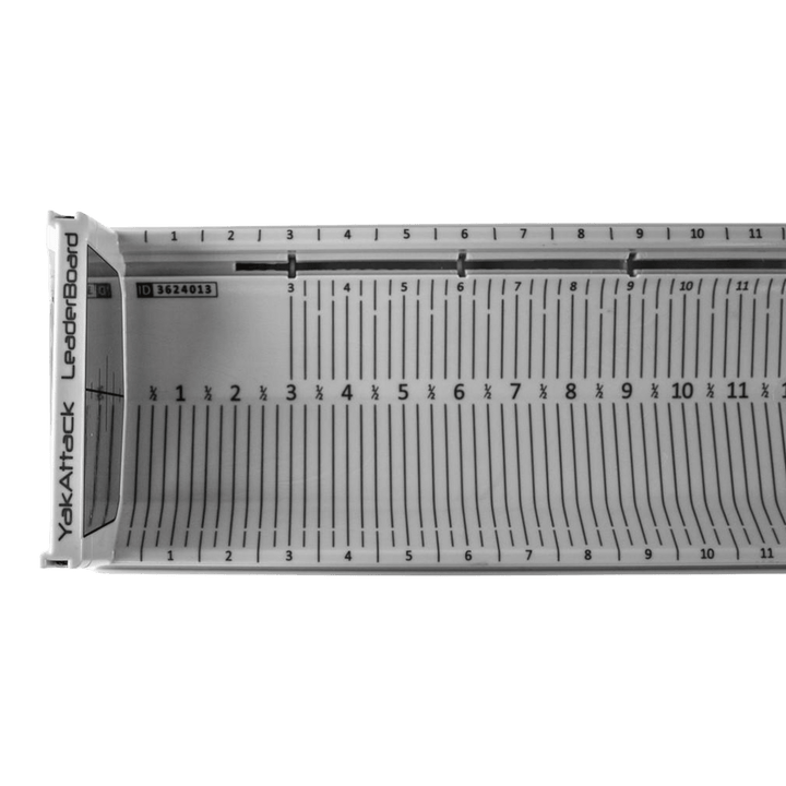 LeaderBoard - 28" Measuring Board with Built-In Identifier Holders and Cull Tabs, Overcast Grey YakAttack 