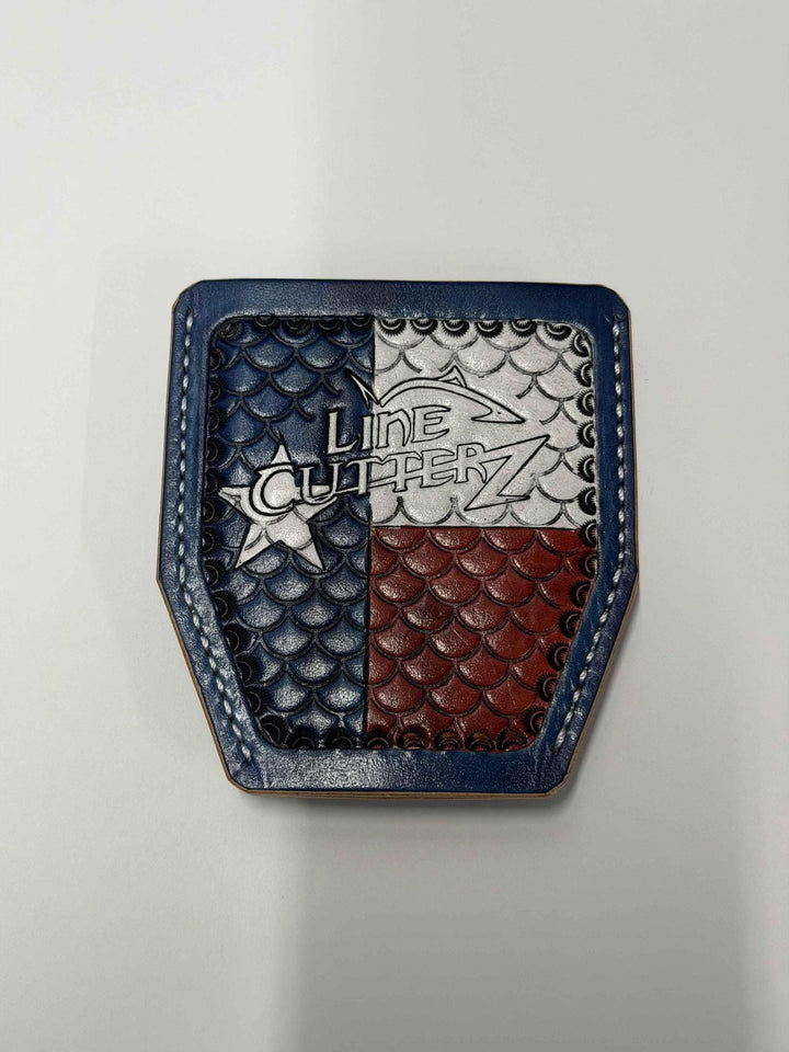 "Limited-Edition" Line Cutterz Elite Pliers with Leather Sheath Tools Line Cutterz Titanium Standard (Blue) Texas Flag #59 