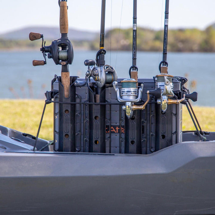 BlackPak Pro Kayak Fishing Crate - 13" x 16", Battleship Grey YakAttack 