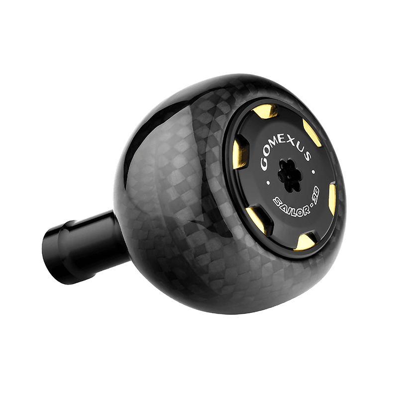Gomexus Carbon Reel Power Knob 38mm FA38 Reel Parts Gomexus Black/Gold 38mm 
