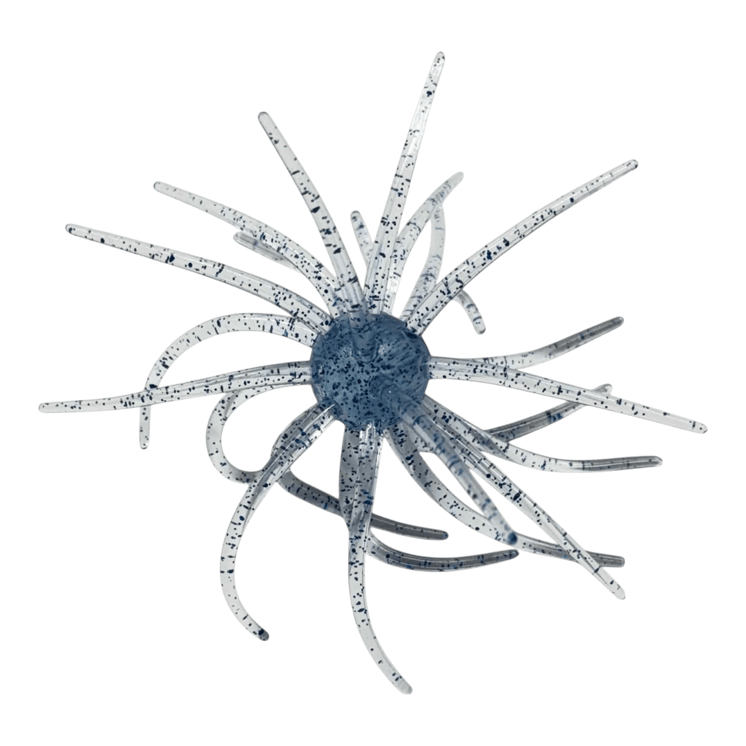 Pro Fish Gear 20MM Urchin Soft Plastic Bass Baits: Bass Buffet Collection Lure Line Cutterz Blue Raspberry 