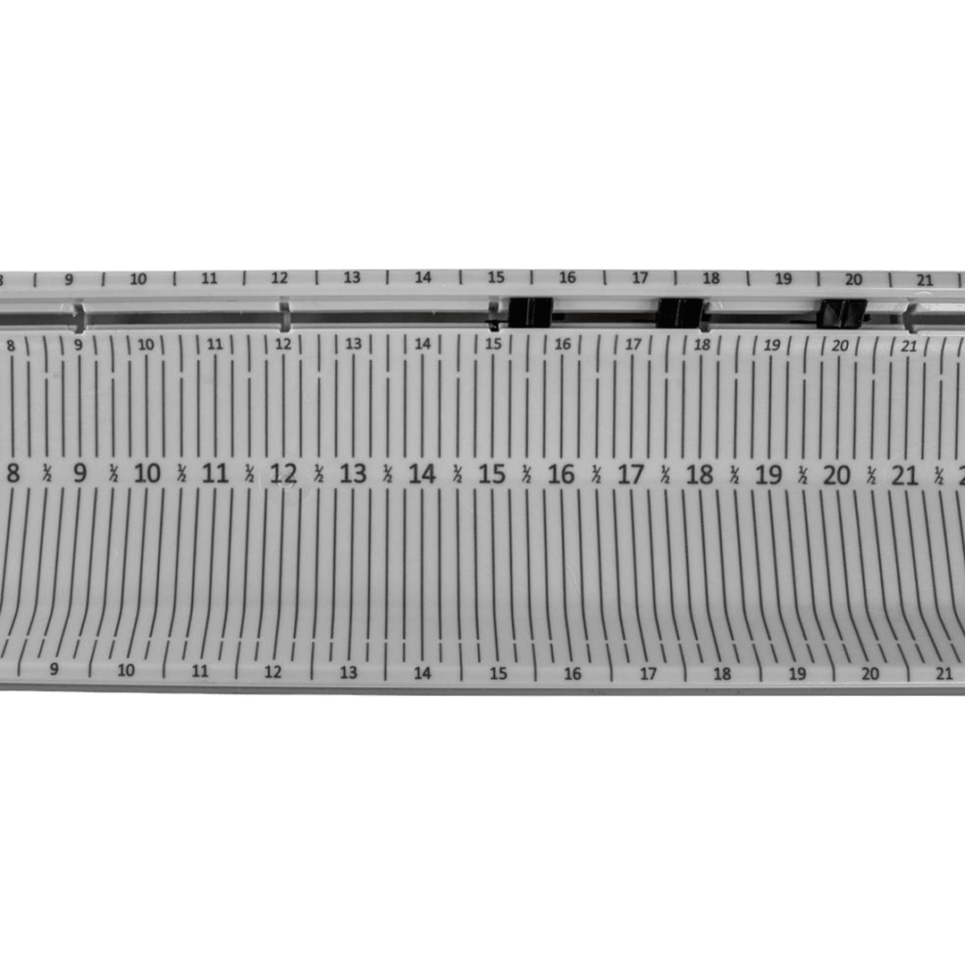 LeaderBoard - 28" Measuring Board with Built-In Identifier Holders and Cull Tabs, Overcast Grey YakAttack 
