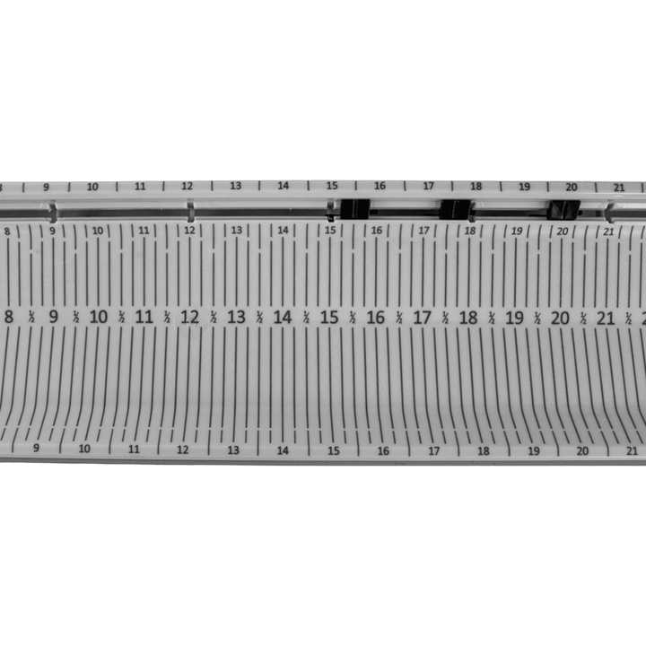 LeaderBoard - 28" Measuring Board with Built-In Identifier Holders and Cull Tabs, Overcast Grey YakAttack 