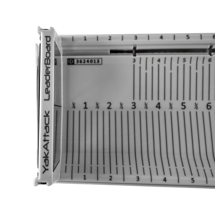 LeaderBoard - 28" Measuring Board with Built-In Identifier Holders and Cull Tabs, Overcast Grey YakAttack 