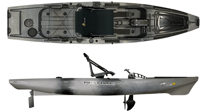Slayer Propel 12.5 MAX Kayak Kayaks Native Watercraft Grey Goose 