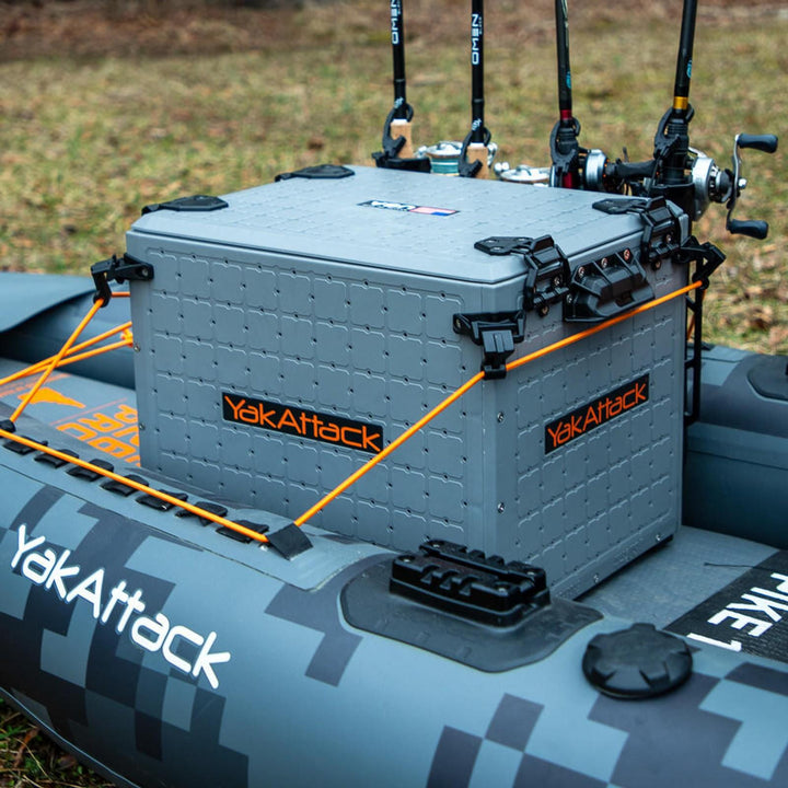 BlackPak Pro Kayak Fishing Crate - 13" x 16", Battleship Grey YakAttack 