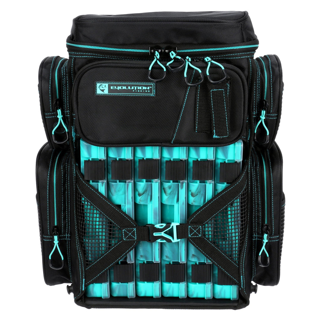 Drift Series 3600 Tackle Backpack Tackle Storage Evolution Outdoor Seafoam 