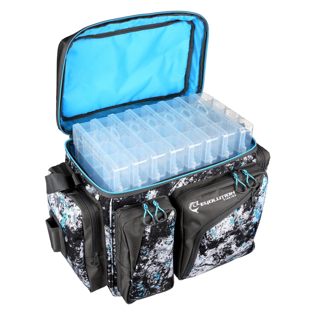 Largemouth XL 3700 Tackle Bag - Quartz Blue Tackle Storage Evolution Outdoor 