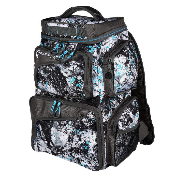 Largemouth 3600 Tackle Backpack with Cooler Top Tackle Storage Evolution Outdoor 