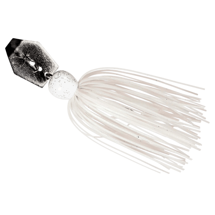 Z-Man - ChatterBait MiniMax Lure Z-Man Fishing Products 1/4oz Pearl Ghost 