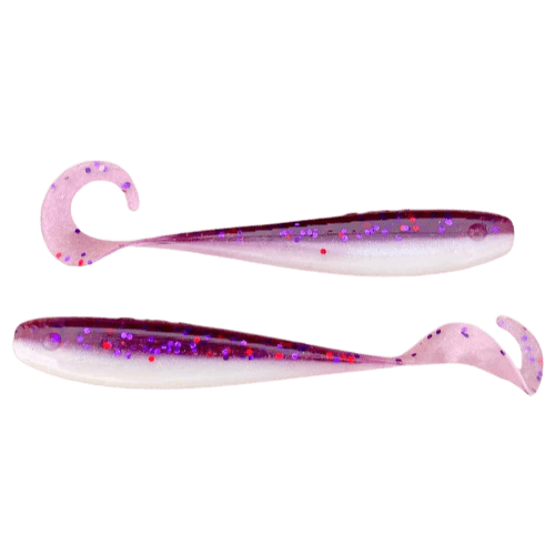 A.M. Fishing - Garlic Infused Soft Plastics Lure A.M. Fishing 5.5in - 6pk Dragonfruit 