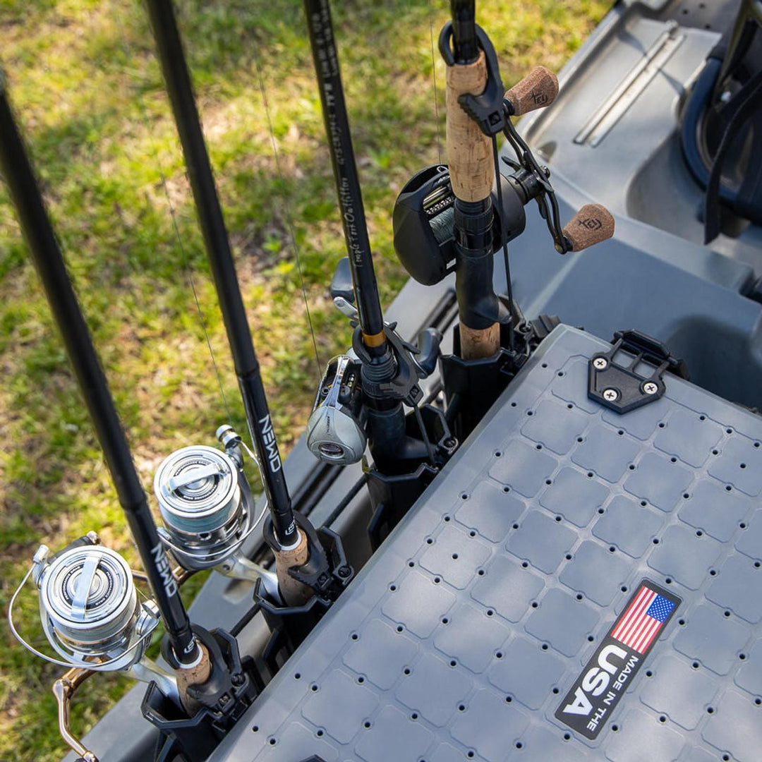 BlackPak Pro Kayak Fishing Crate - 13" x 16", Battleship Grey YakAttack 