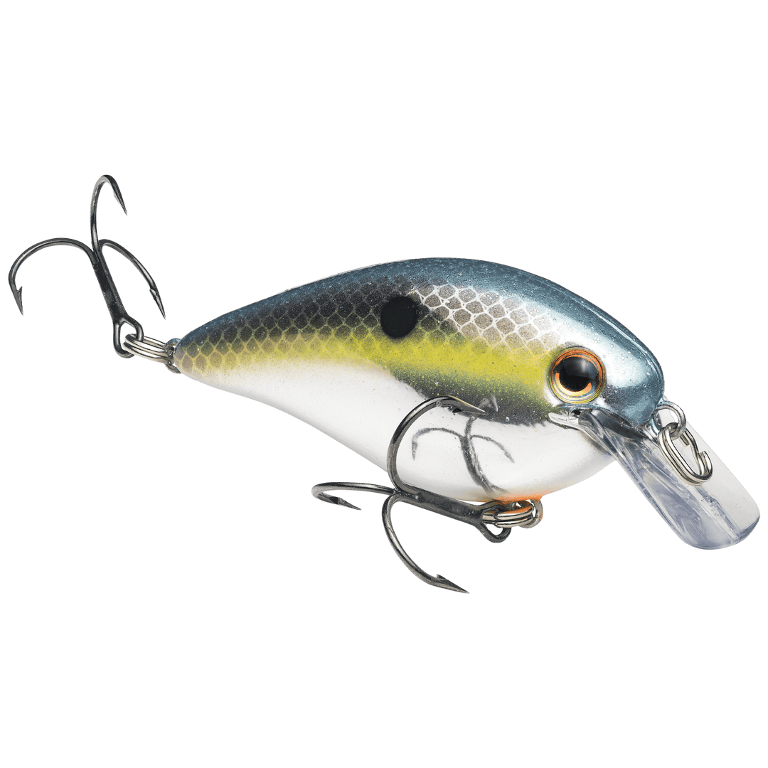 Strike King - KVD Squarebill 1.5 Crankbait Lure Strike King Lure Company Chrome Sexy Shad 