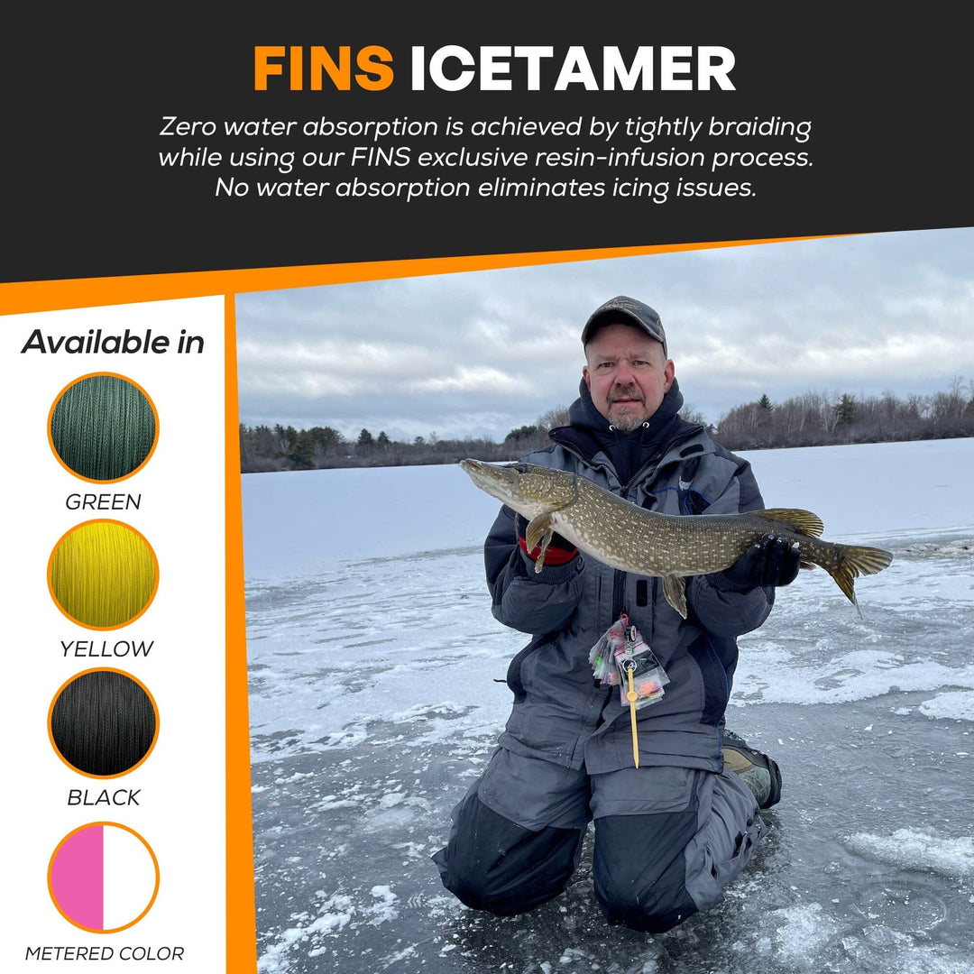 Icetamer Ice Fishing Braid Fishing Line FINS Braids 