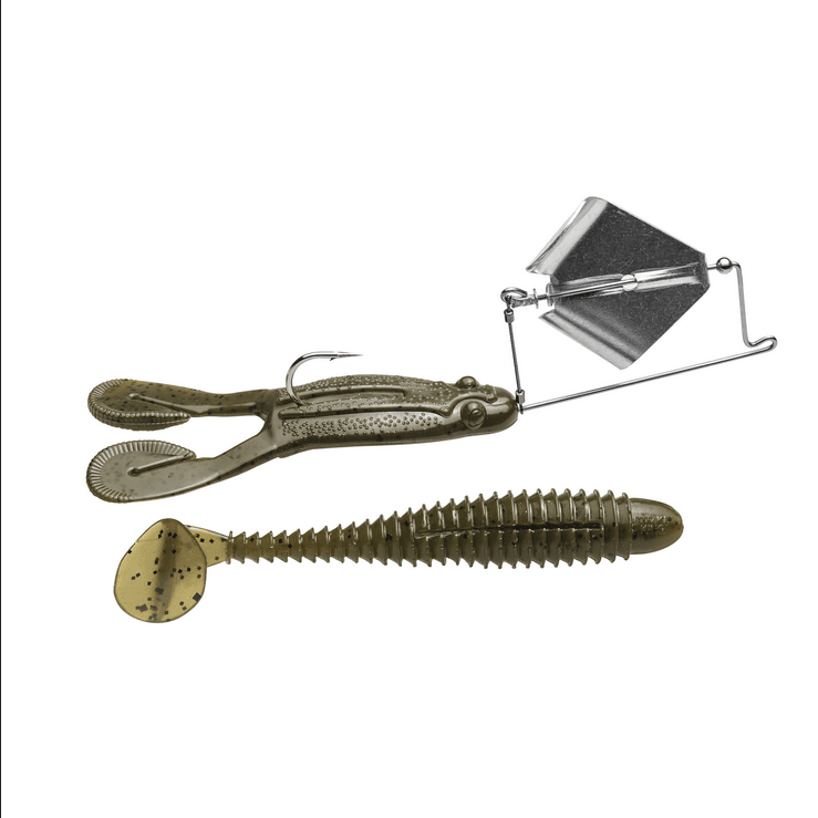 Skip'N Buzz Bait Lure Strike King Lure Company Green Pumpkin 