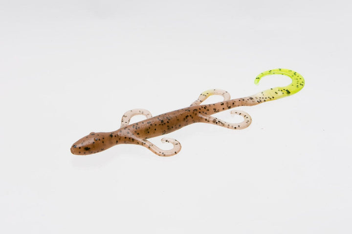 Zoom - 6" Lizard Lure Zoom Bait Company Pumpkin Chartreuse 