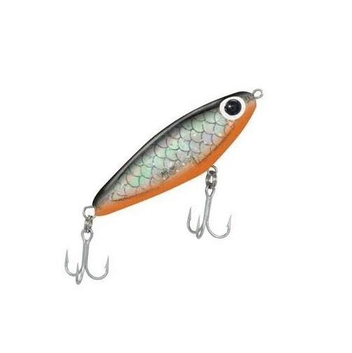 Paul Brown's Soft-Dine XL Suspending Twitchbait Lure Mirrolure Black Silver Orange 