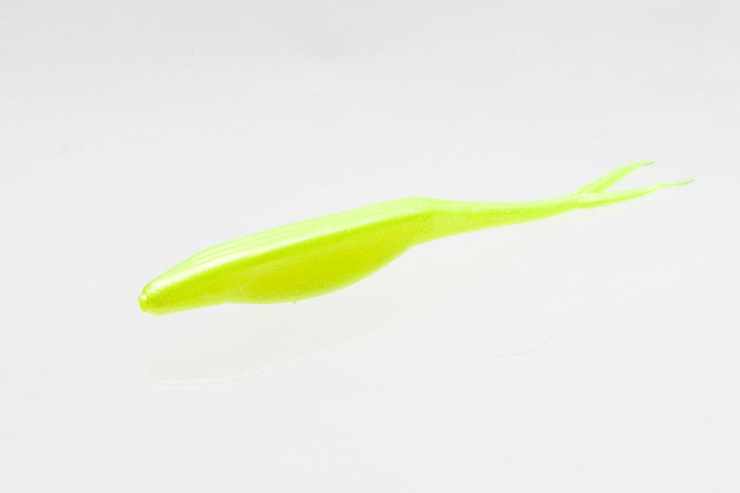 Zoom - Super Fluke Lure Zoom Bait Company 5-1/4" Chartreuse Pearl 