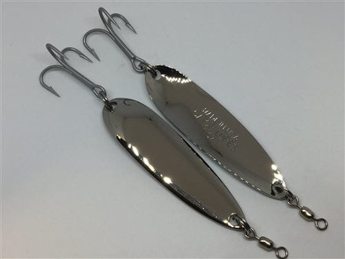 Gator Casting Spoon Tackle Gator Lures 2 oz Chrome 