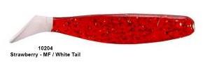 Hogie Major Minnow 6pk Hogie's Lure Company Strawberry/Metal Flake/White Tail 