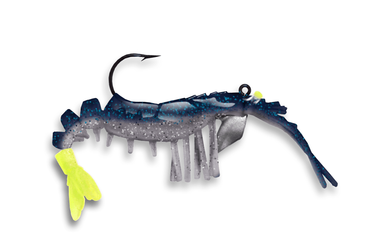 VUDU SHRIMP 3.25" 2PK BLUE MOON Egret Baits 