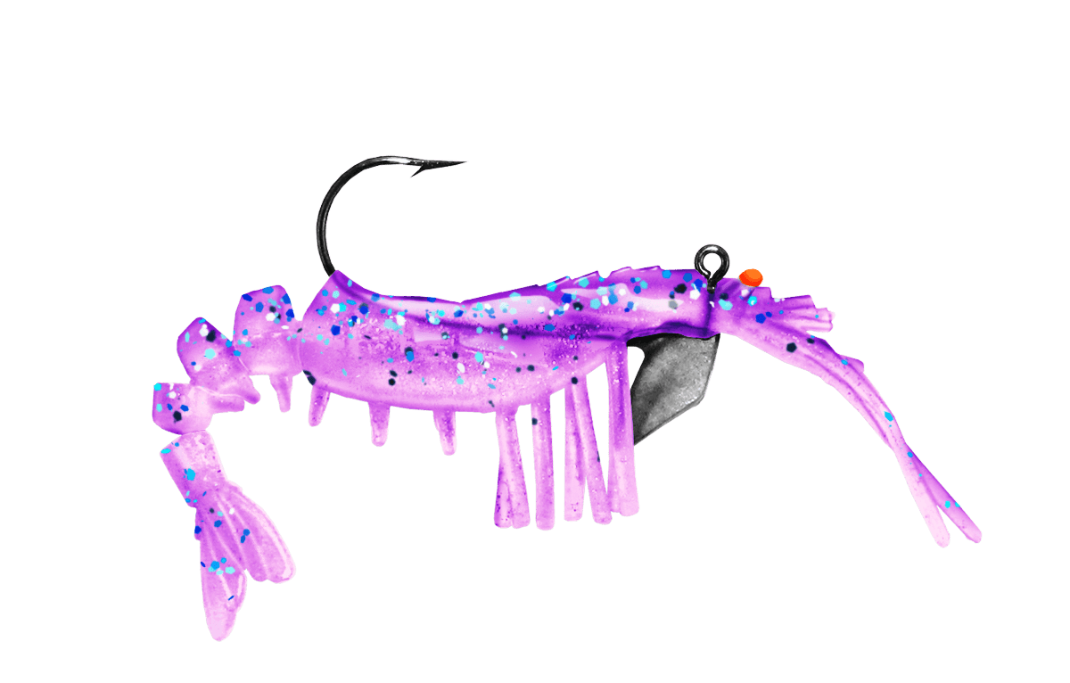 Vudu Shrimp - 2pk Egret Baits 3.25in - 1/4oz Mystic 
