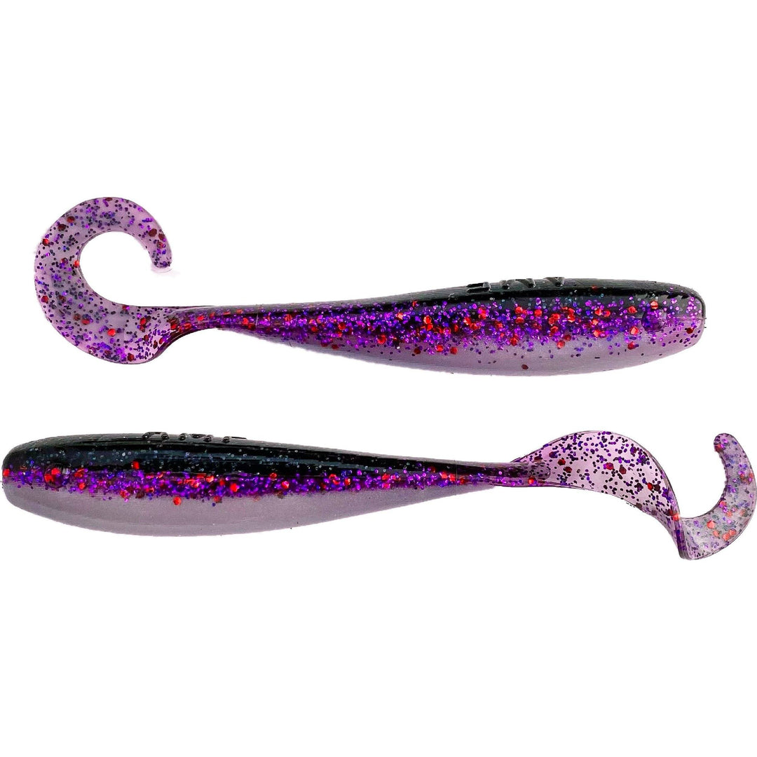 A.M. Fishing - Garlic Infused Soft Plastics A.M. Fishing 4in - 8pk Midnight Mullet 