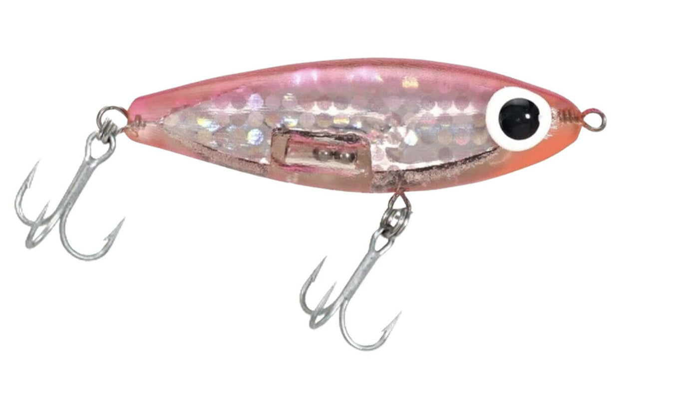 Paul Brown's Soft-Dine Suspending Twitchbait Lure Mirrolure Pink Back Silver Insert Pink Throat 
