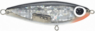 Paul Brown's Soft-Dine XL Suspending Twitchbait Lure Mirrolure Black Back Silver Insert Pearl Belly 