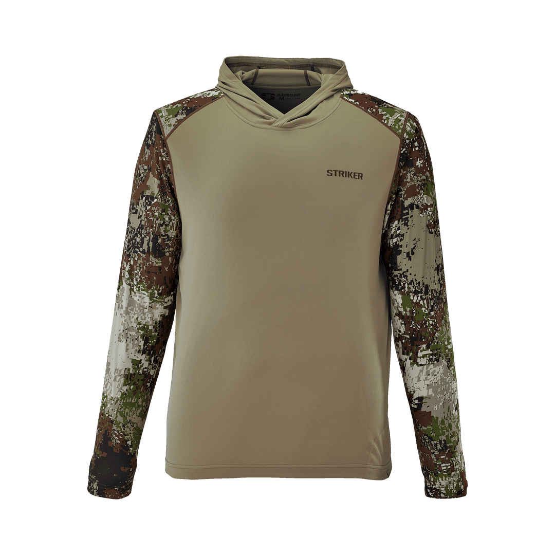 Striker® CoolWave™ LoTide Hoody Clothing Striker Olive/Stryk Transition S 