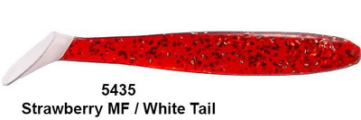 Hogie Swimming Jack 6pk Lure Hogie's Lure Company Strawberry/Metal Flake/White Tail 