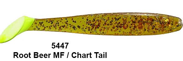 Hogie Swimming Jack 6pk Lure Hogie's Lure Company Root Beer/Metal Flake/Black Back/Chartreuse 