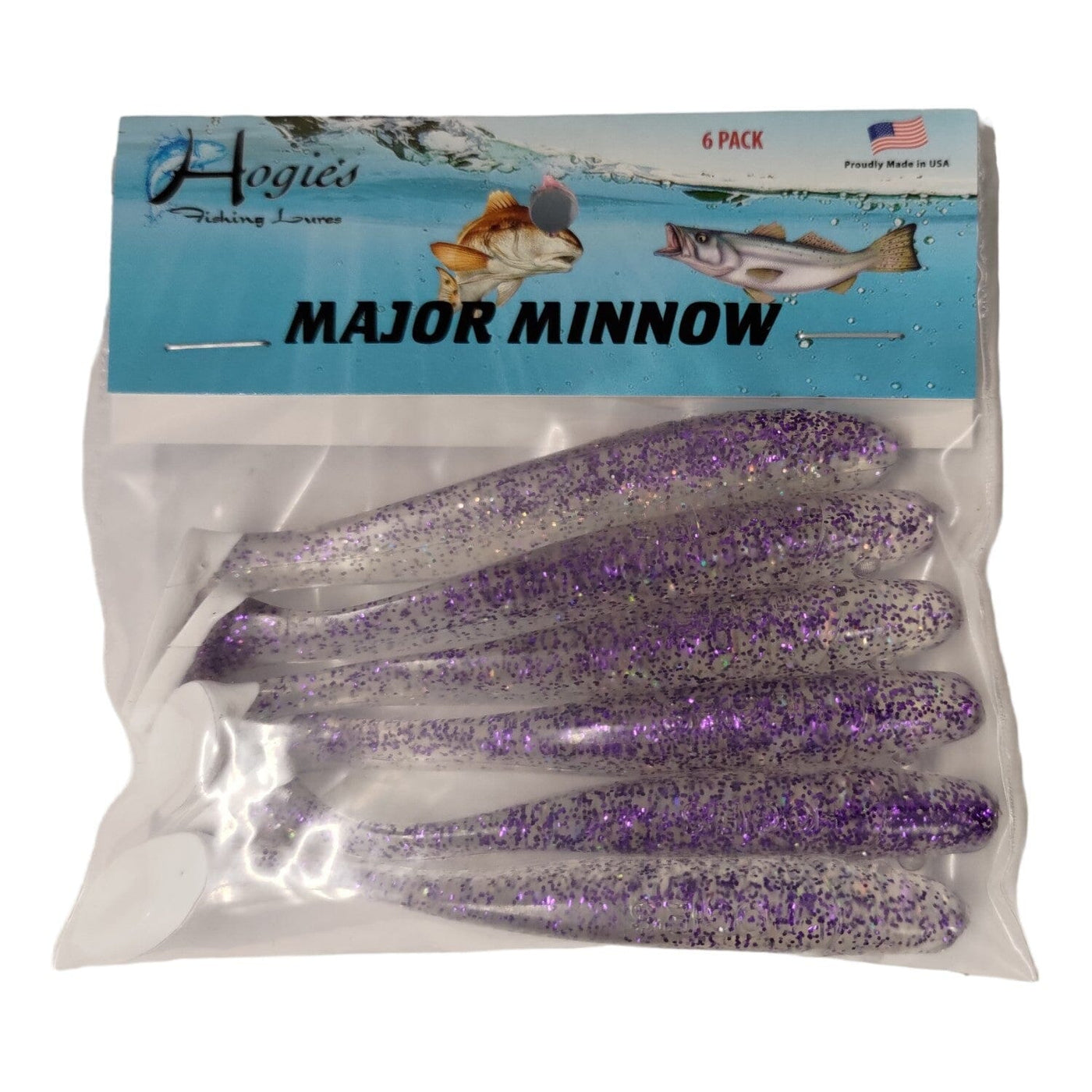 Norton Lures Bull Minnows lures plum Color Lot Of 2