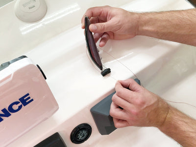 Line Cutterz Ceramic Blade Peel & Stick Flat Mount - Pink Flat Mount Line Cutterz 