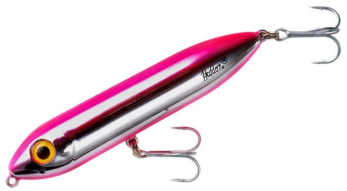 Heddon Super Spook Jr Heddon Lures 1/2oz Chrome Pink 