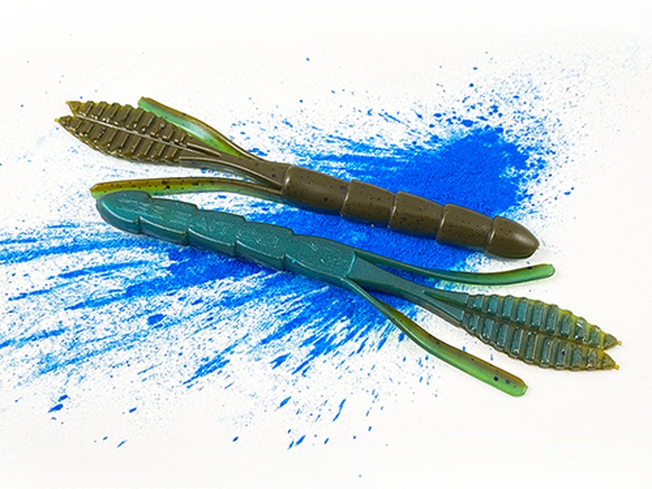 Bamboo Bomber Lure Zee Bait Co Green Pumpkin Blue Ice (Limited Edition) 