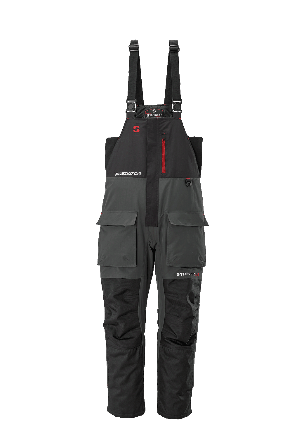 StrikerICE® Predator Bib Clothing Striker Black/Charcoal S 