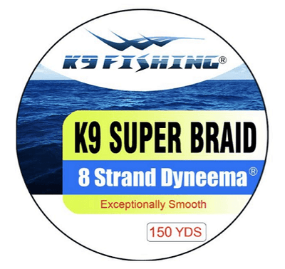 K9 - 8 Strand Super Braid - 150yd K9 Fishing Products, LLC. Pink 10lb 
